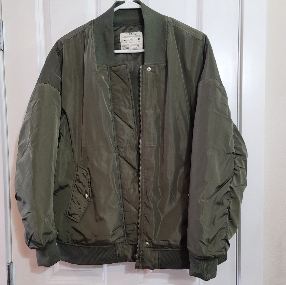 Bomber jacket oversized women's M
